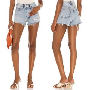 AGOLDE Parker Freewheeling Denim Shorts Women’s Size 26 High Rise Distressed